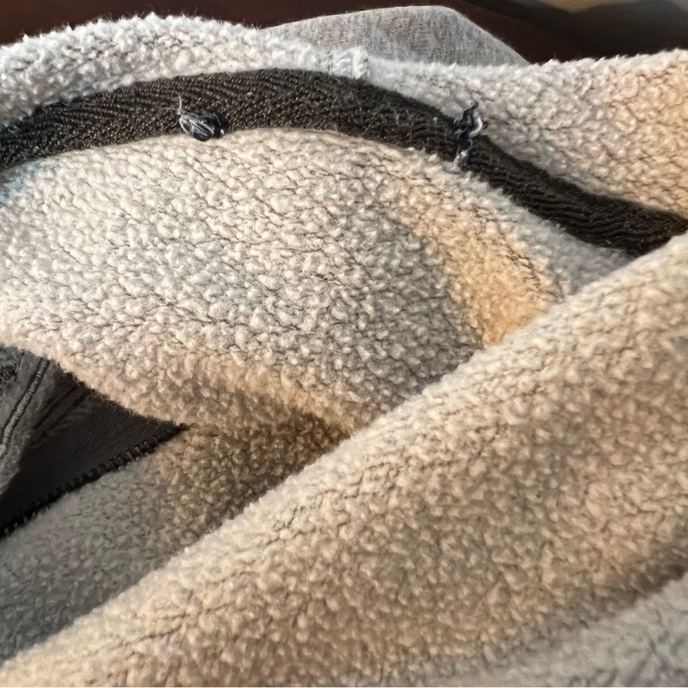 GAP Logo Full Zip Hoodie Adult L Heather Gray Soft Cotton Blend Sweatshirt - Picture 6 of 8